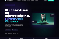 AETHER - Landing Page App AI